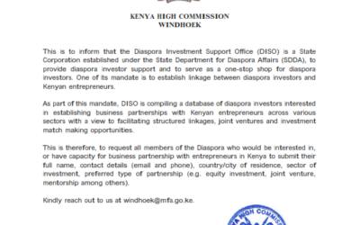 NOTICE TO DIASPORA -INVESTMENT OPPORTUNITIES