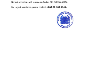 CLOSURE OF MISSION - 8TH OCTOBER, 2026(1) (3)_page1_image3 This is to inform that the Mission will remain closed on Thursday, 8th October, 2026 for a work engagement out of office.