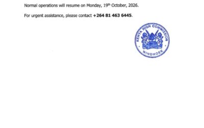KHCW closure 16th Oct 2026 KHCW closure 16th Oct 2026